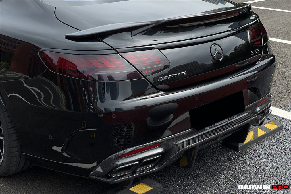 2014-2021 Mercedes Benz C217 S63 & S65 AMG Coupe BKSS Style Carbon Fiber Rear Diffuser