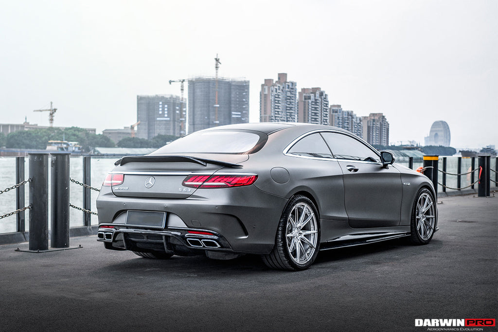 2014-2021 Mercedes Benz C217 S63 & S65 AMG Coupe BKSS Style Carbon Fiber Rear Diffuser