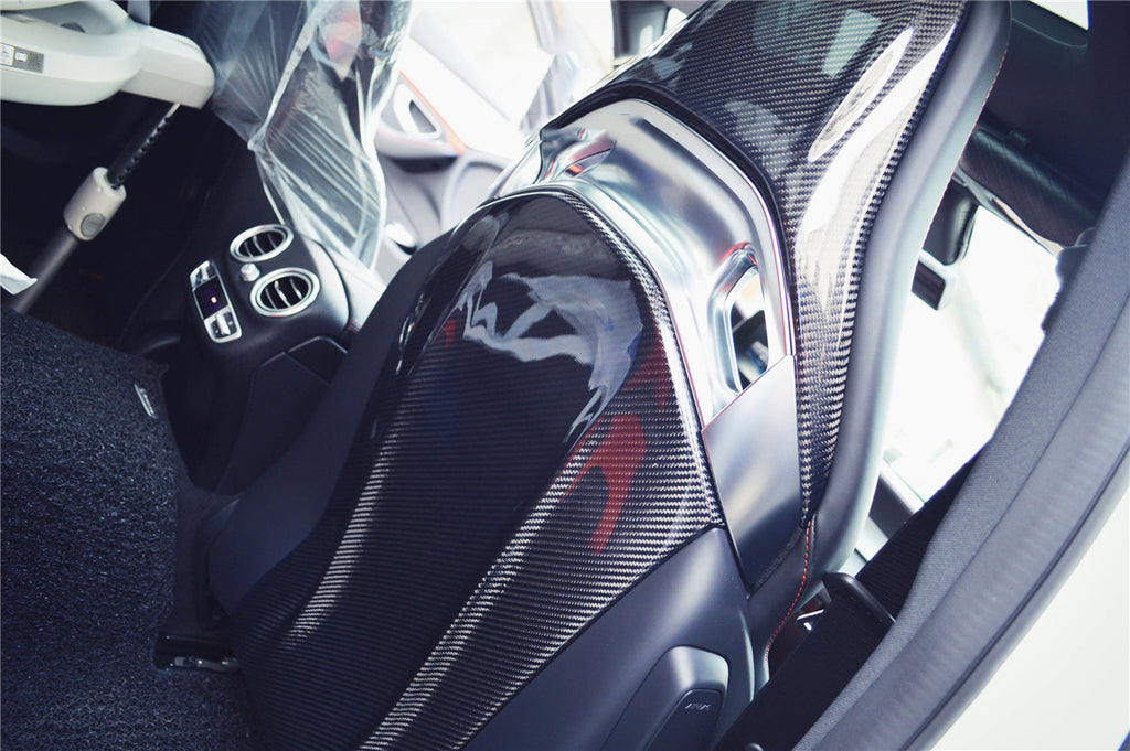 2015-2018 Mercedes Benz C63 S CLA45 AMG Sedan Carbon Fiber Seat-back Cover