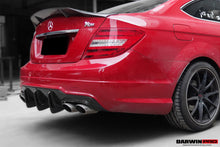 Load image into Gallery viewer, 2012-2014 Mercedes Benz W204 C Class &amp; C63 AMG Carbon Fiber Rear Lip Diffuser