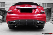 Load image into Gallery viewer, 2012-2014 Mercedes Benz W204 C Class &amp; C63 AMG Carbon Fiber Rear Lip Diffuser