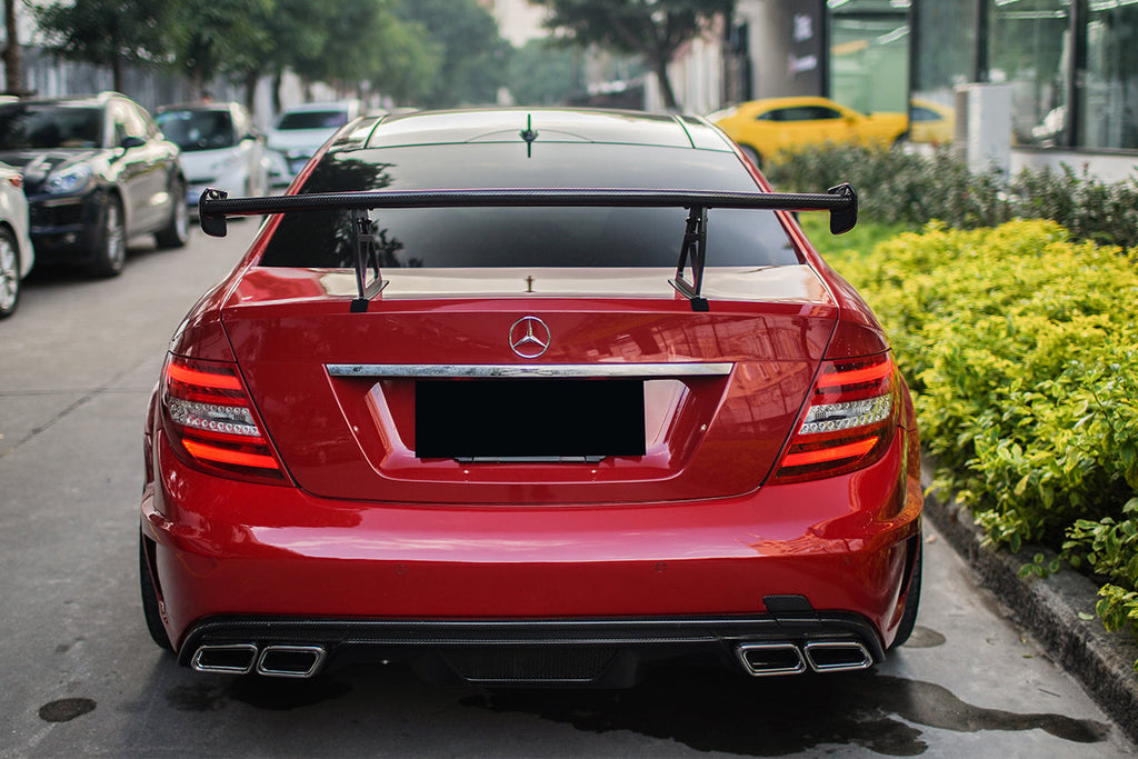 Mercedes Benz W204 C Class  C63 AMG Coupe BKSS Style Carbon Fiber Trunk Spoiler