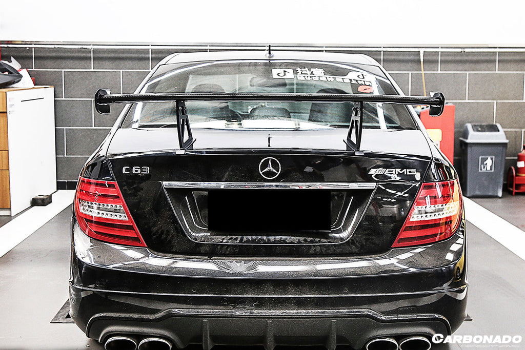 Mercedes Benz W204 C Class  C63 AMG Sedan BKSS Style Carbon Fiber Trunk Spoiler