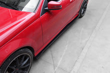 Load image into Gallery viewer, 2012-2014 Mercedes Benz W204 C Class Coupe DP Style Carbon Fiber Side Skirts Under Board
