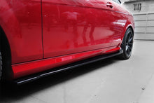 Load image into Gallery viewer, 2012-2014 Mercedes Benz W204 C Class Coupe DP Style Carbon Fiber Side Skirts Under Board