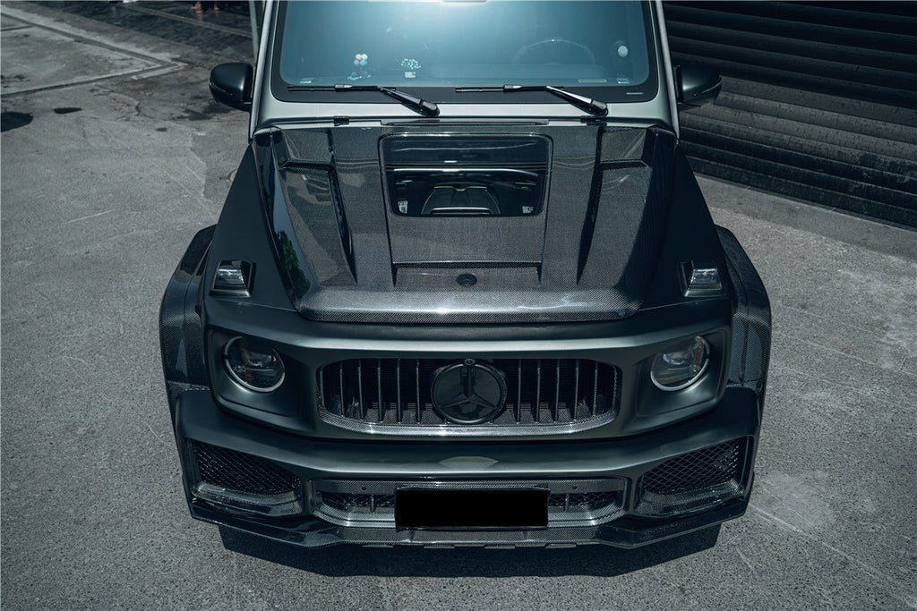 2019-2025 Mercedes Benz W464 W465 G-Class G Wagon G500 & G550 & G63AMG IMP Performance Partial Carbon Fiber Hood