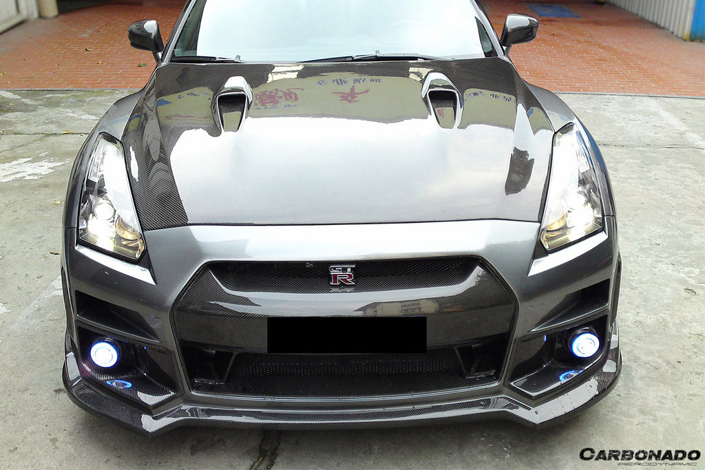 2008-2016 Nissan GTR R35 CBA DBA BSE Style Carbon Fiber Hood