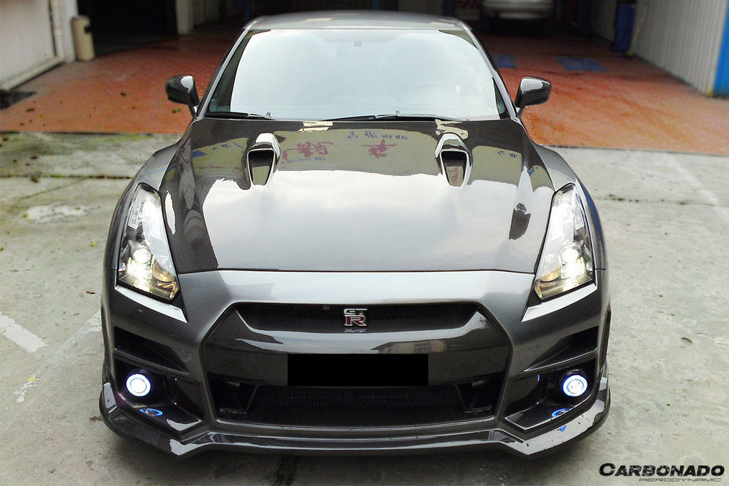 2008-2016 Nissan GTR R35 CBA DBA BSE Style Carbon Fiber Hood