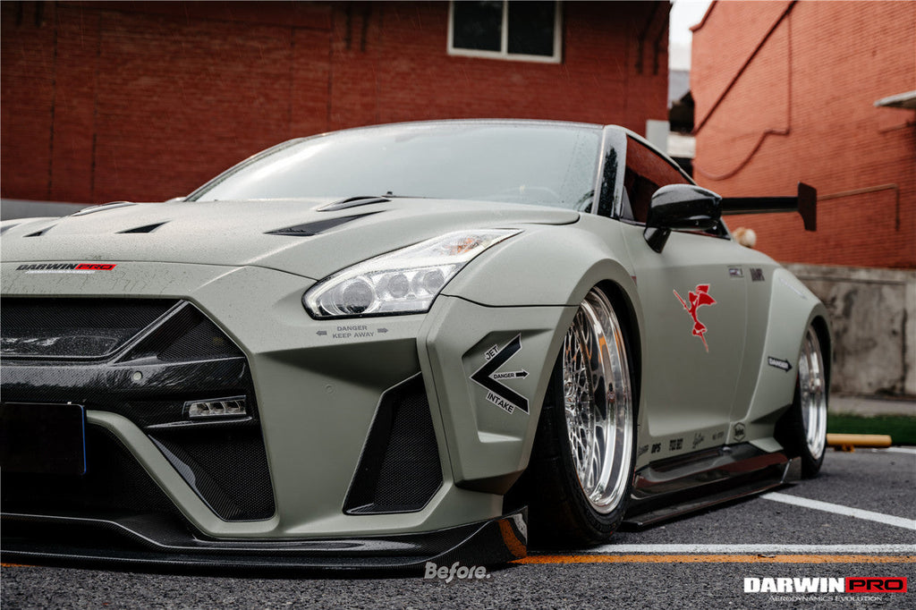 DarwinPRO 2008-2022 Nissan GTR R35 CBA & DBA & EBA BKSSII Style Front Bumper