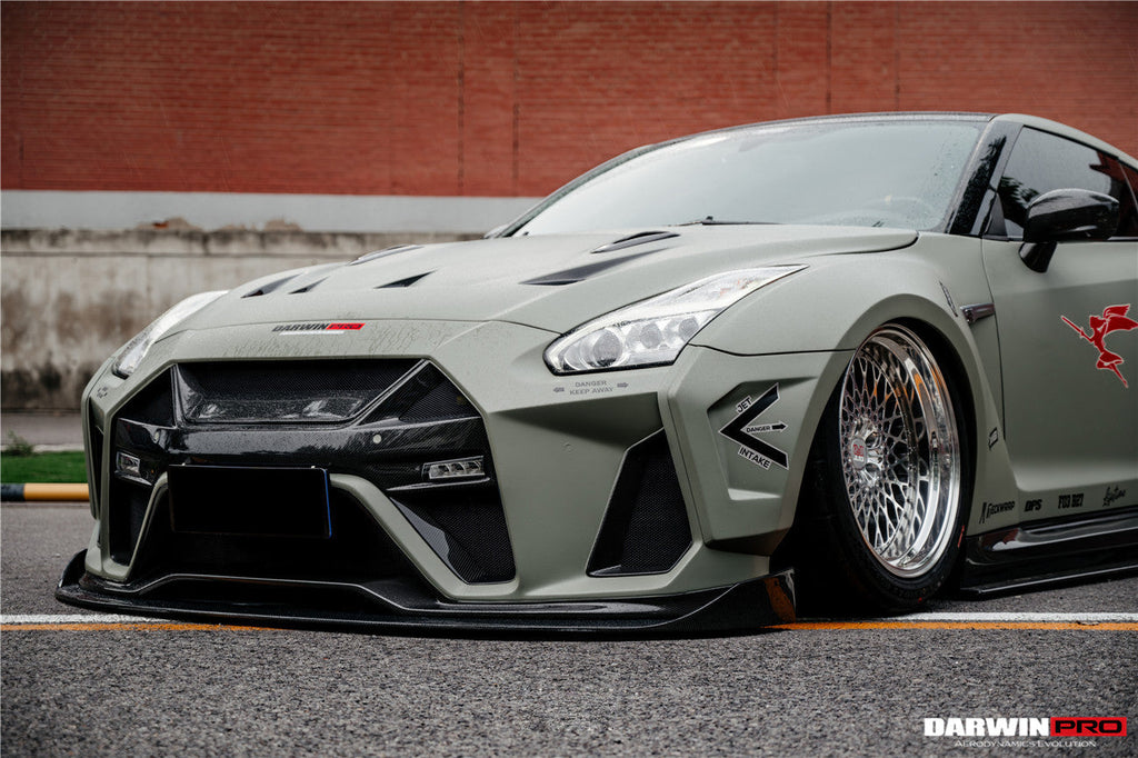 DarwinPRO 2008-2022 Nissan GTR R35 CBA & DBA & EBA BKSSII Style Partial Carbon Fiber Full Wide Body Kit