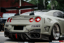 Load image into Gallery viewer, DarwinPRO 2008-2022 Nissan GTR R35 CBA &amp; DBA &amp; EBA BKSSII Style Rear Bumper with Diffuser Undertray &amp; LED Light