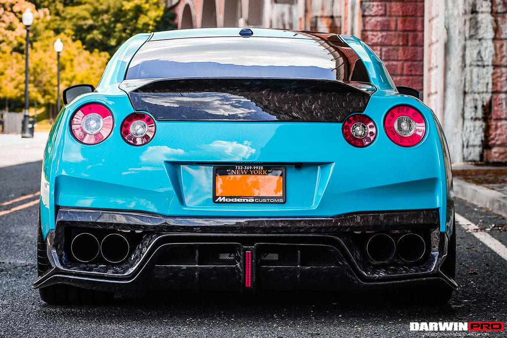 DarwinPRO 2017-2022 Nissan GTR R35 EBA BKSS Style Carbon Fiber Rear Diffuser