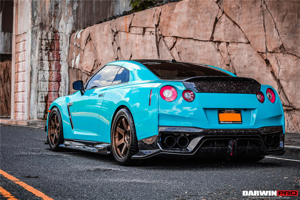 DarwinPRO 2017-2022 Nissan GTR R35 EBA BKSS Style Carbon Fiber Rear Diffuser