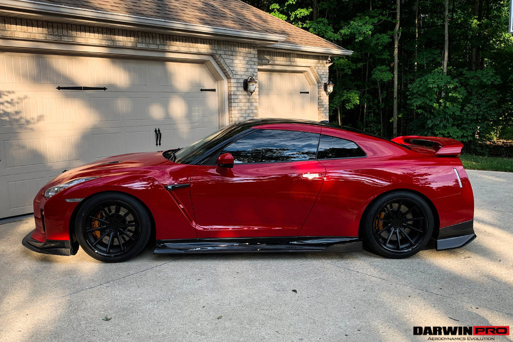 2008-2022 Nissan GTR R35 EBA BKSS Style Carbon Fiber Side Skirts