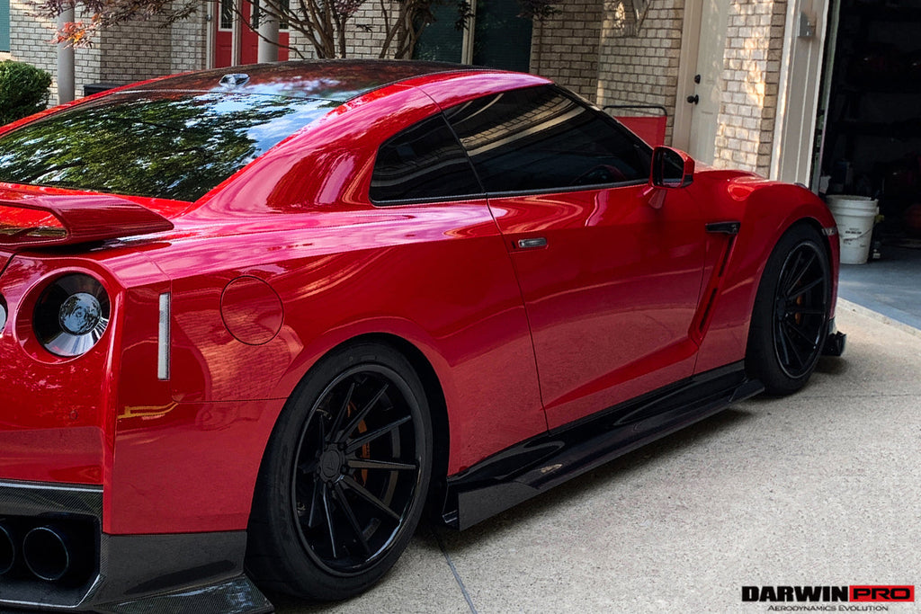 2008-2022 Nissan GTR R35 EBA BKSS Style Carbon Fiber Side Skirts