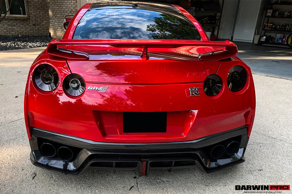 DarwinPRO 2017-2022 Nissan GTR R35 EBA BKSS Style Carbon Fiber Rear Diffuser