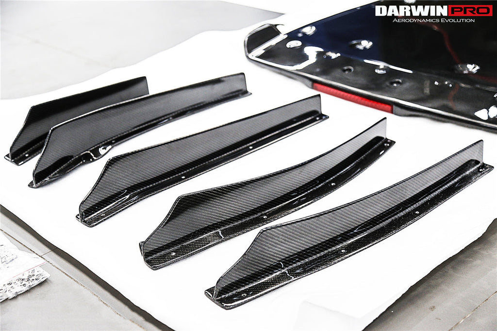 2012-2022 Nissan GTR R35 DBA & EBA BKSS Style Carbon Fiber Rear Diffuser Canards