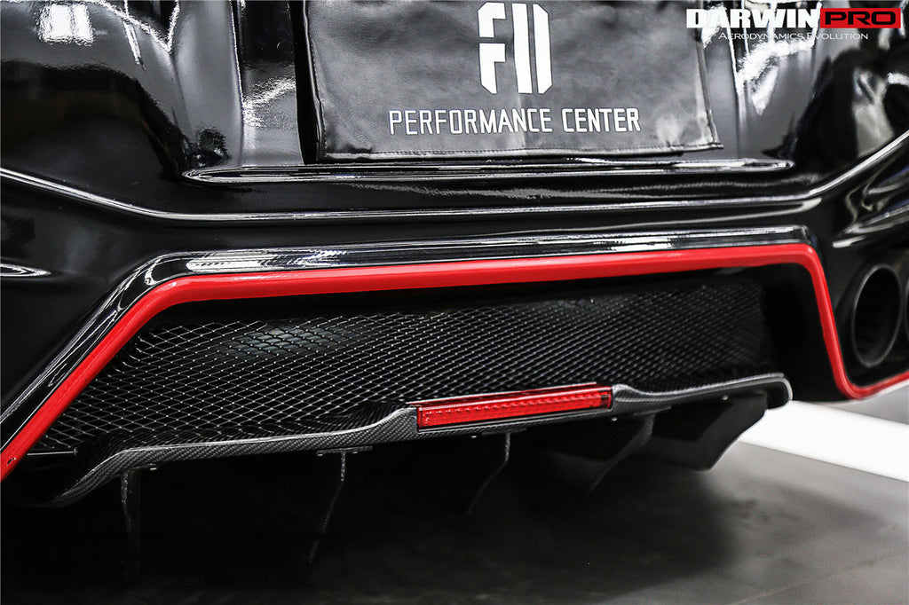 2012-2022 Nissan GTR R35 DBA & EBA NSM Style Carbon Fiber Rear Diffuser Undertary With canards & break light