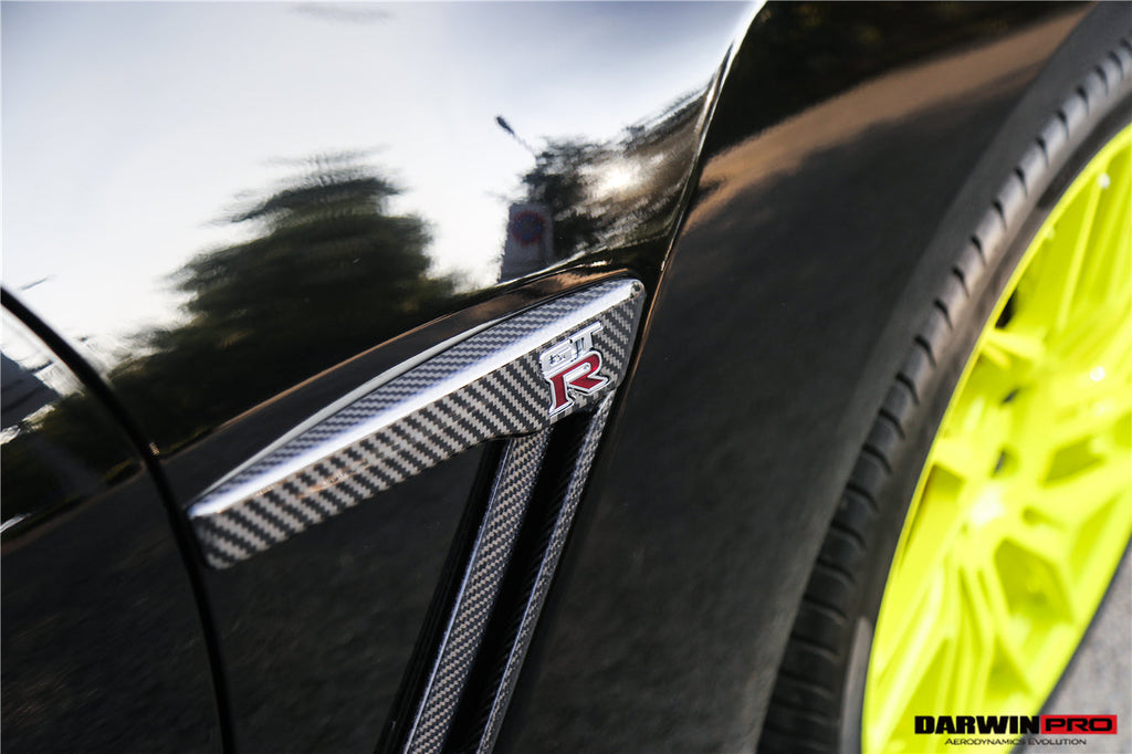 2015-2022 Nissan GTR R35 DBA EBA Carbon Fiber Fender Logo Cover