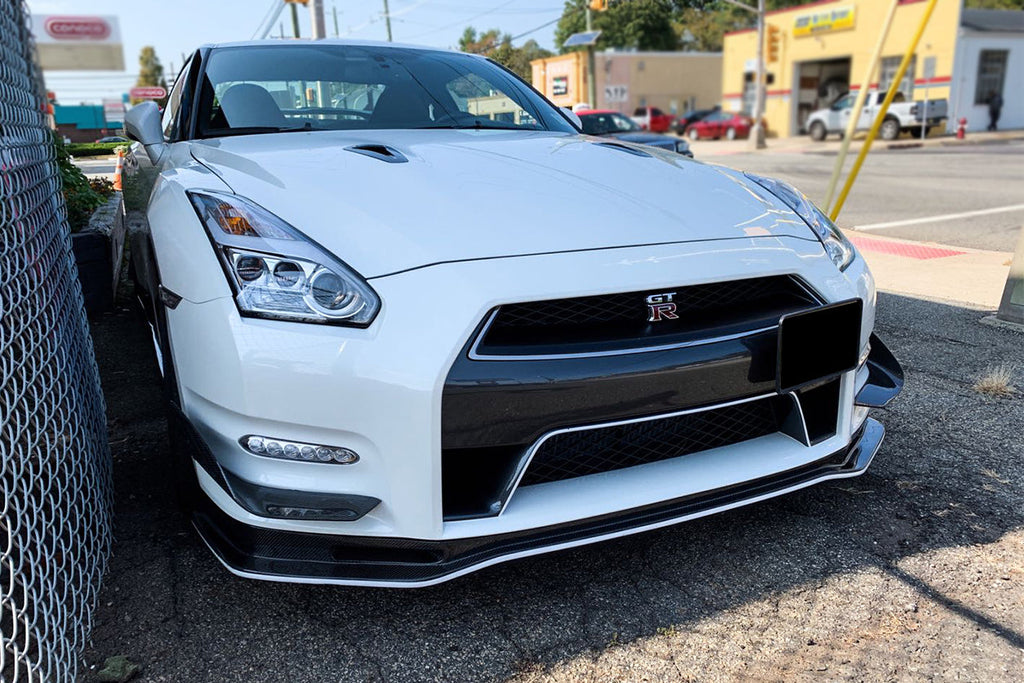 2012-2016 Nissan GTR R35 DBA NSM Style Partial Carbon Fiber Front Lip