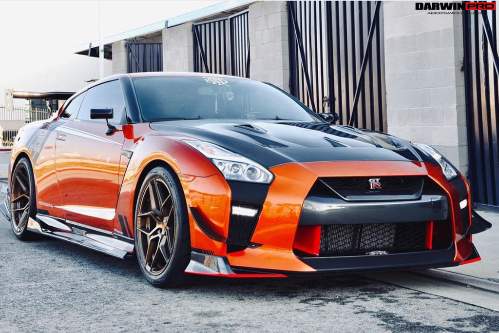 2017-2022 Nissan GTR R35 EBA BKSS Style Carbon Fiber Front Canards