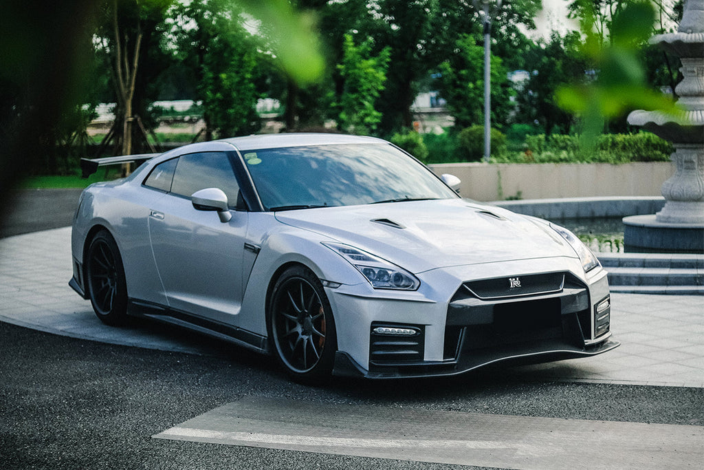 2017-2022 Nissan GTR R35 EBA NSM Style Partial Carbon Fiber Front Bumper