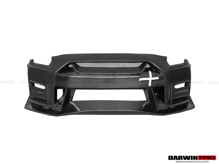 2017-2022 Nissan GTR R35 EBA NSM Style Partial Carbon Fiber Front Bumper