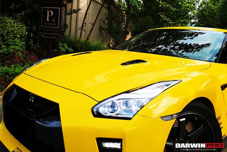 2008-2022 Nissan GTR R35 CBA & DBA & EBA Carbon Fiber Hood Scoop (4 PCS)