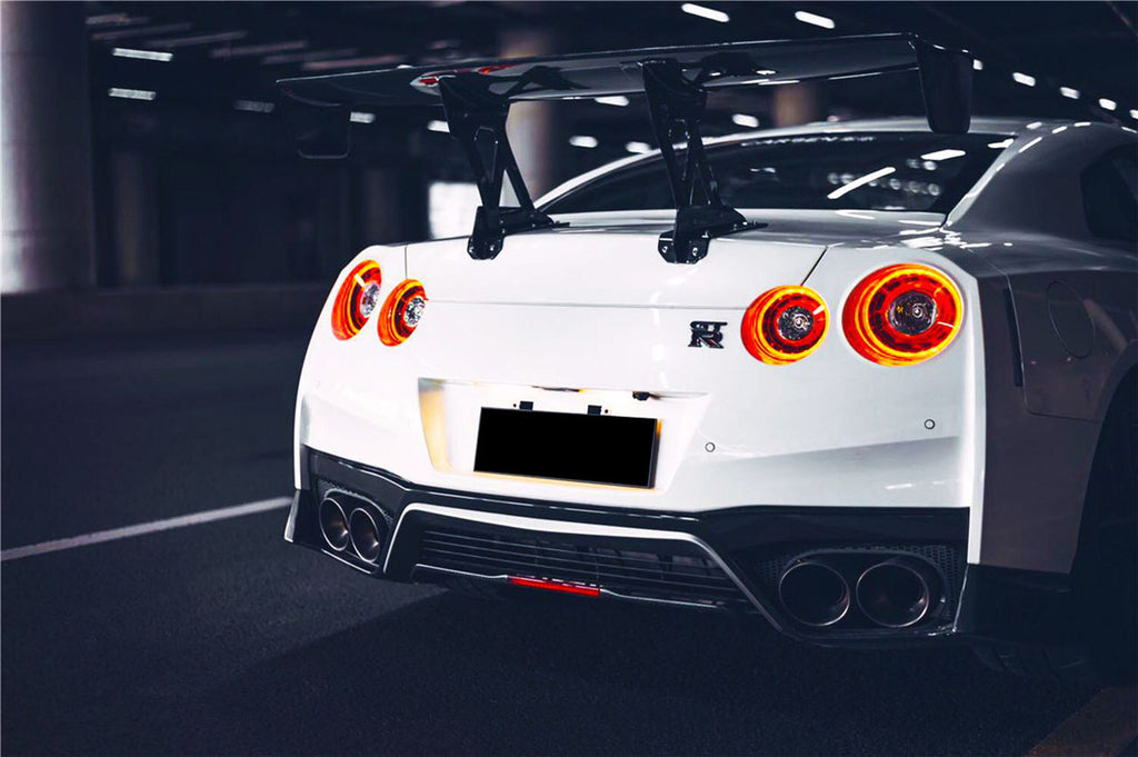 2012-2022 Nissan GTR R35 DBA & EBA NSM Style Carbon Fiber Rear Diffuser Undertary With Break Light