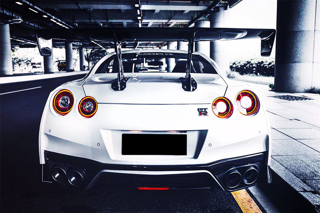 2012-2022 Nissan GTR R35 DBA & EBA NSM Style Carbon Fiber Rear Diffuser Undertary With Break Light