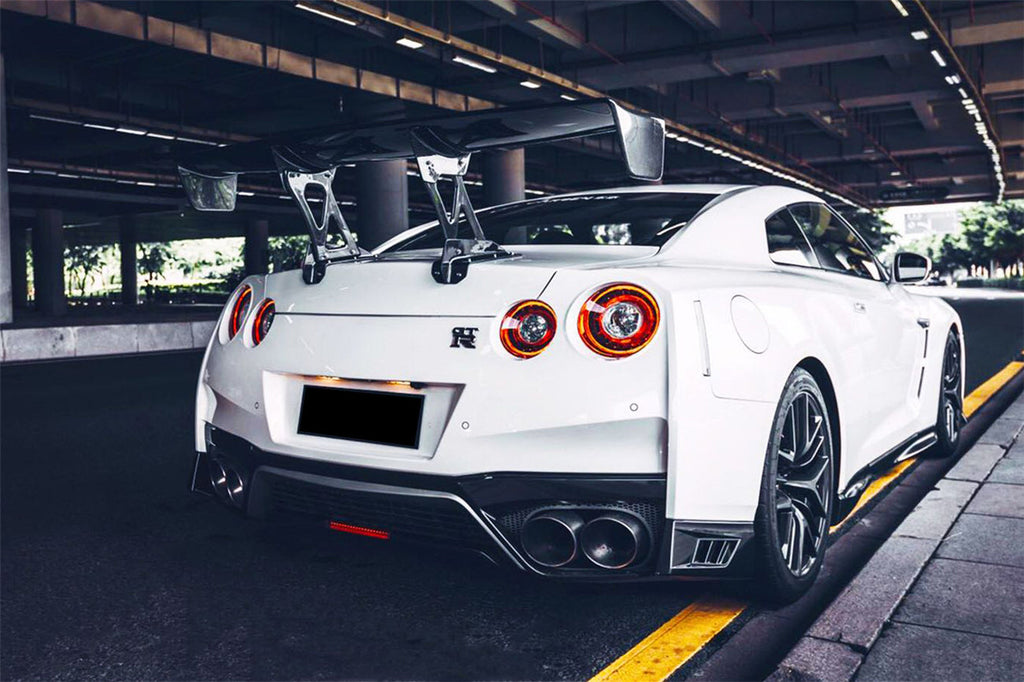 2012-2022 Nissan GTR R35 DBA & EBA NSM Style Carbon Fiber Rear Diffuser Undertary With Break Light
