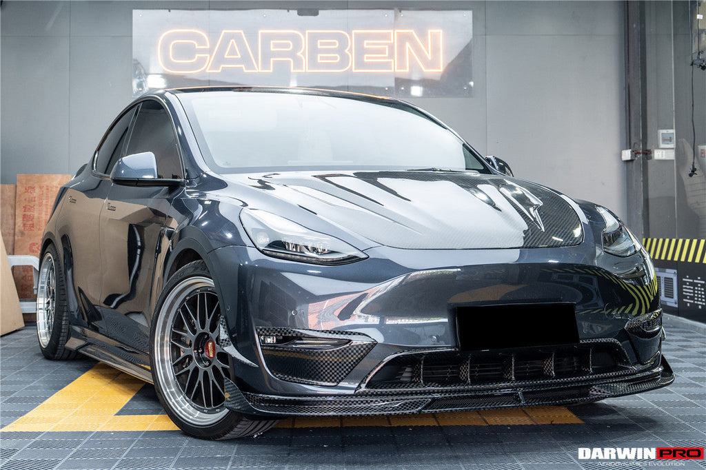 2020-2023 Tesla Model Y IMP Performance Carbon Fiber Front  Bumper Canards