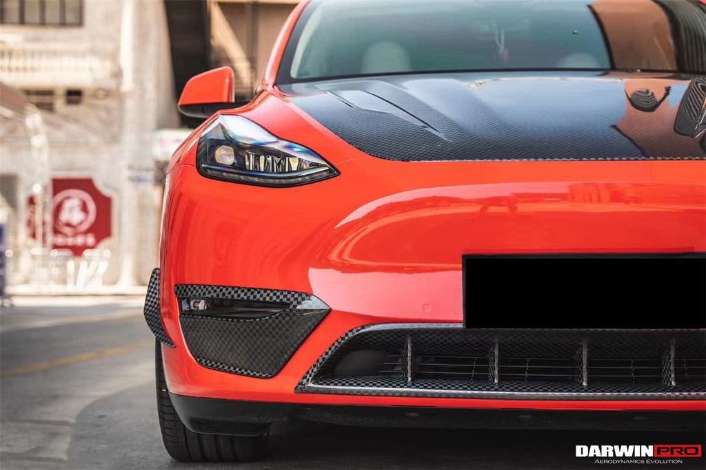 2020-2023 Tesla Model Y IMP Performance Carbon Fiber Front  Bumper Canards