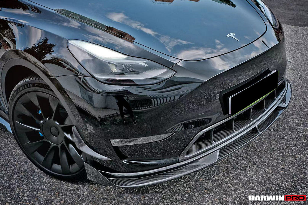 2020-2023 Tesla Model Y IMP Performance Carbon Fiber Front  Bumper Canards