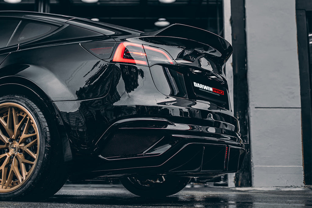 2017-2023 Tesla Model 3 IMP Performance Carbon Fiber Trunk Spoiler - DarwinPRO Aerodynamics