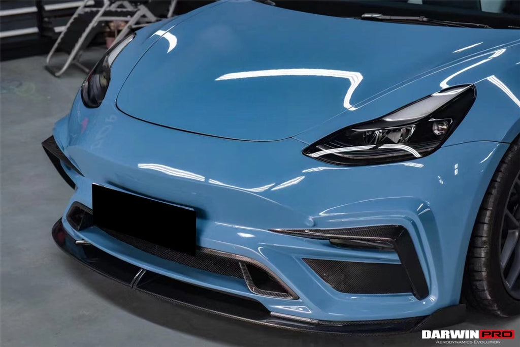 2017-2023 Tesla Model 3 IMP Performance Partial Carbon Fiber Front Bumper