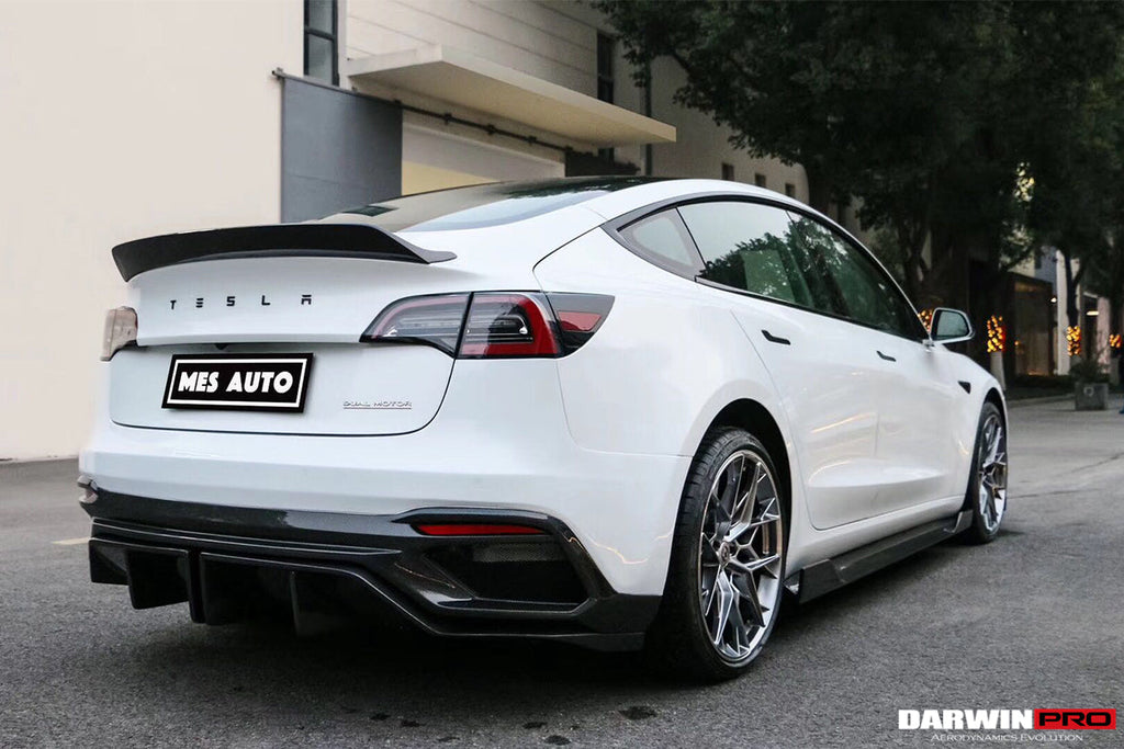 2017-2020 Tesla Model 3 IMP Performance Partial Carbon Fiber Rear Bumper