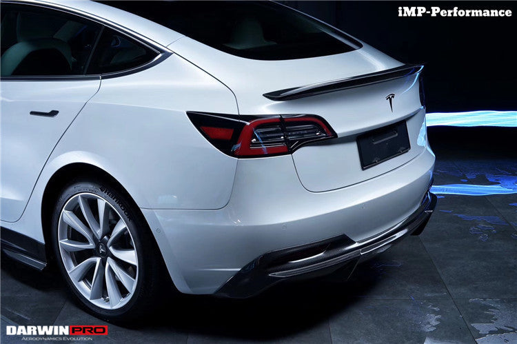 2017-2023 Tesla Model 3 IMP Performance Carbon Fiber Trunk Spoiler - DarwinPRO Aerodynamics