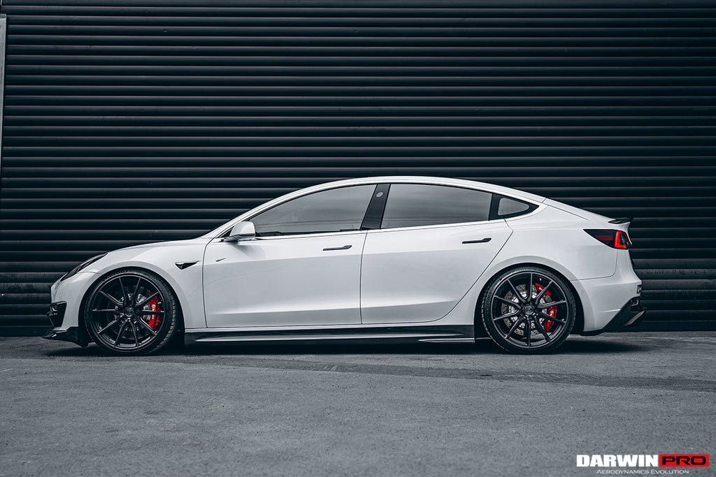 2017-2023 Tesla Model 3 IMP Performance Carbon Fiber Side Skirts - DarwinPRO Aerodynamics