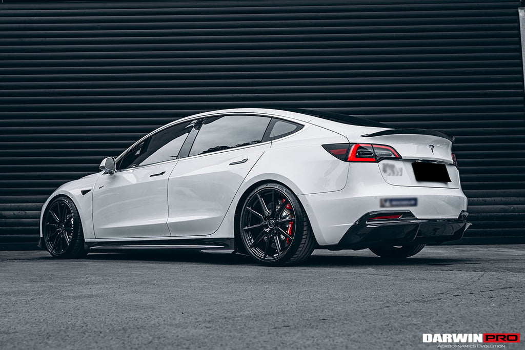 2017-2023 Tesla Model 3 IMP Performance Carbon Fiber Side Skirts - DarwinPRO Aerodynamics