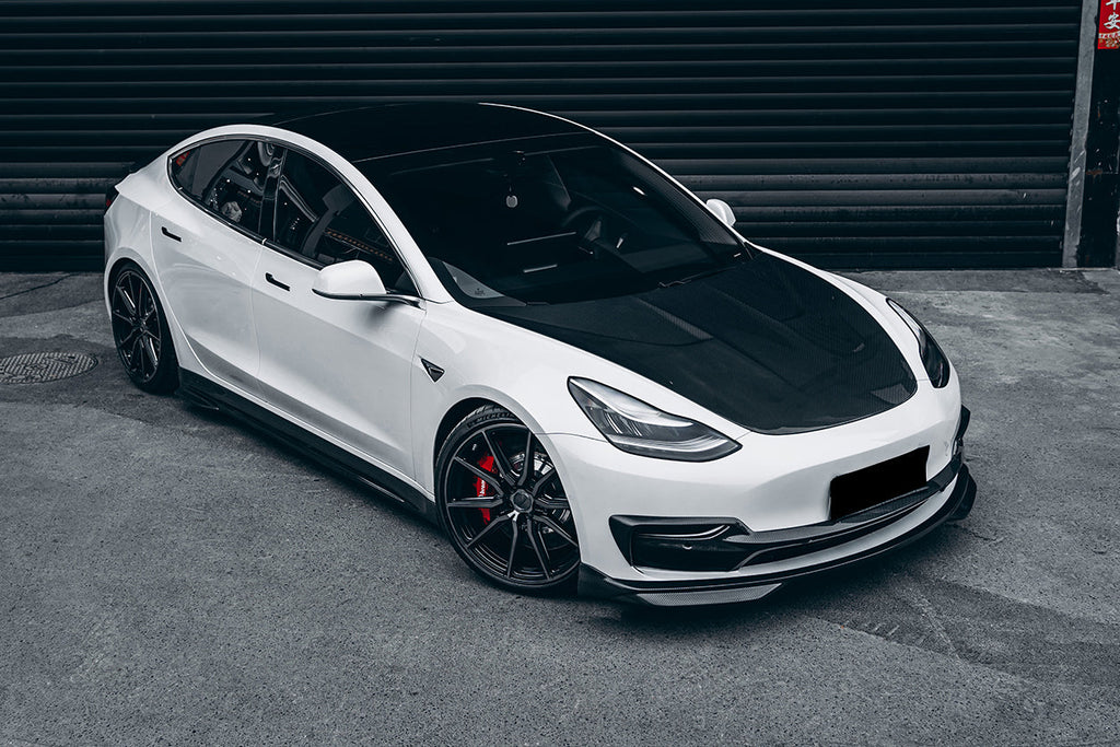 2017-2023 Tesla Model 3 IMP Performance Carbon Fiber Side Skirts - DarwinPRO Aerodynamics