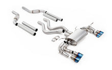 Load image into Gallery viewer, Milltek 80mm Non-Resonated Cat-Back Exhaust for Land Rover Defender 110 OCTA, Burnt/Blue Titanium Tips
