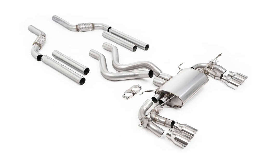 Milltek 80mm Non-Resonated Cat-Back Exhaust for Land Rover Defender 110 OCTA, Polished Tips