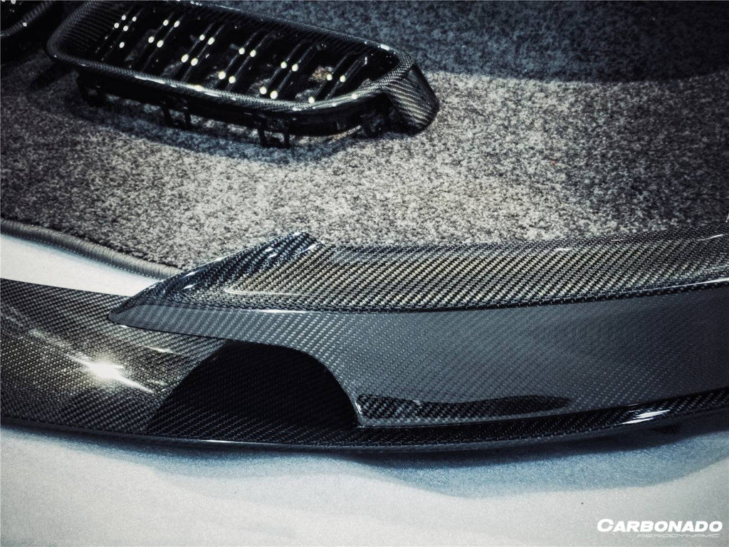 2013-2019 BMW 3 Series F30 F35 MP Style Carbon Fiber Front Lip (For M-Tech Only) - Carbonado Aero