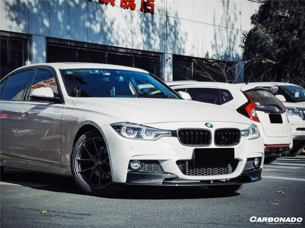 2013-2019 BMW 3 Series F30 F35 MP Style Carbon Fiber Front Lip (For M-Tech Only) - Carbonado