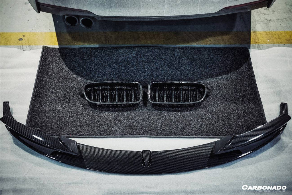 2013-2019 BMW 3 Series F30 F35 MP Style Carbon Fiber Front Lip (For M-Tech Only) - Carbonado Aero