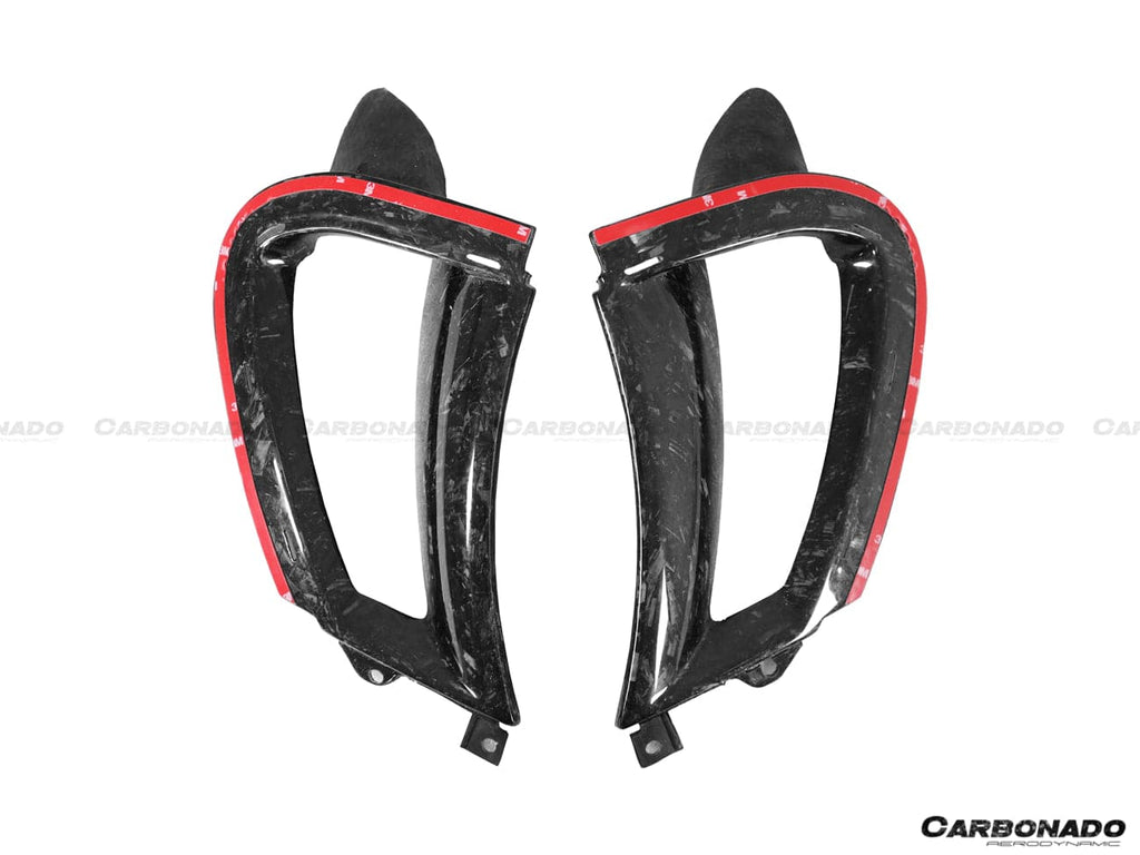 2017-2022 McLaren 720s Carbon Fiber Front Bumper Side Air Vents Replacement - Carbonado Aero