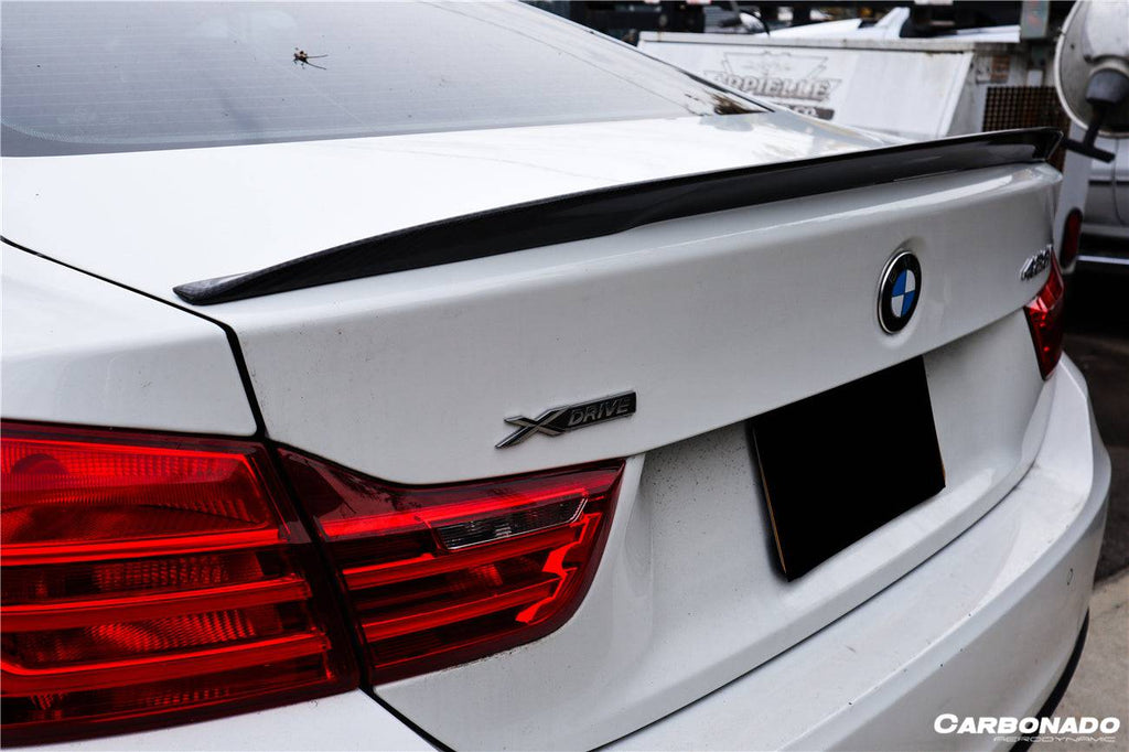 2013-2020 BMW 4 Series F32 MP Style Carbon Fiber Turnk Spoiler - Carbonado Aero