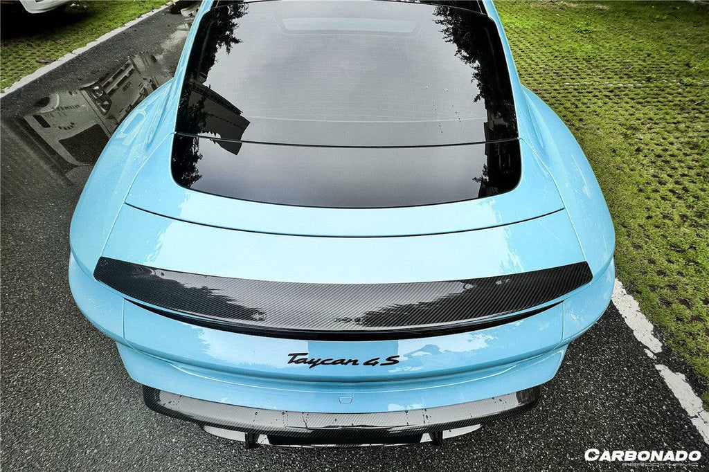 2019-2023 Porsche Taycan 4/4S/GTS/TURBO OD Style DRY Carbon Fiber Rear Diffuser - Carbonado Aero