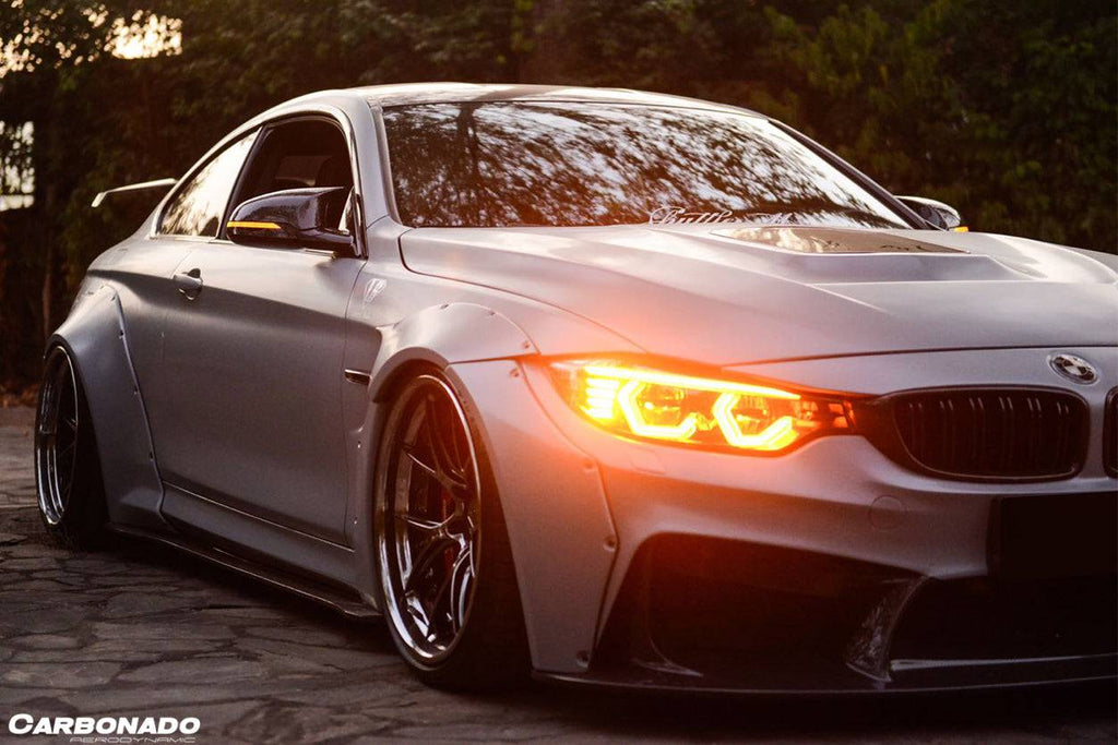 2014-2020 BMW F82/F83 M4 DE Style Fender Flares - Carbonado Aero